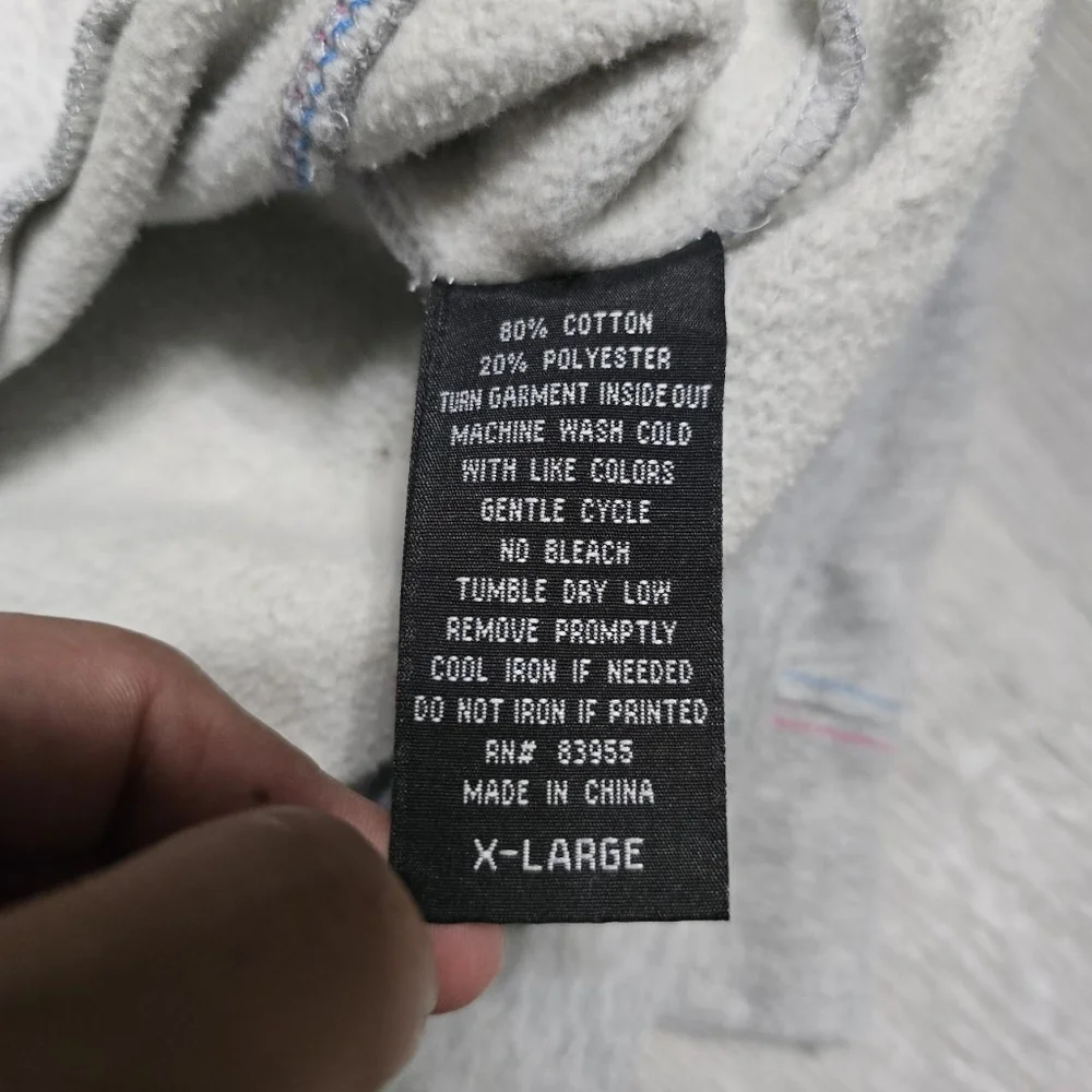 Vintage Y2K Bobby Jack Grey Embroidered Full Zip Hoodie Special Edition Youth? - Picture 4 of 8